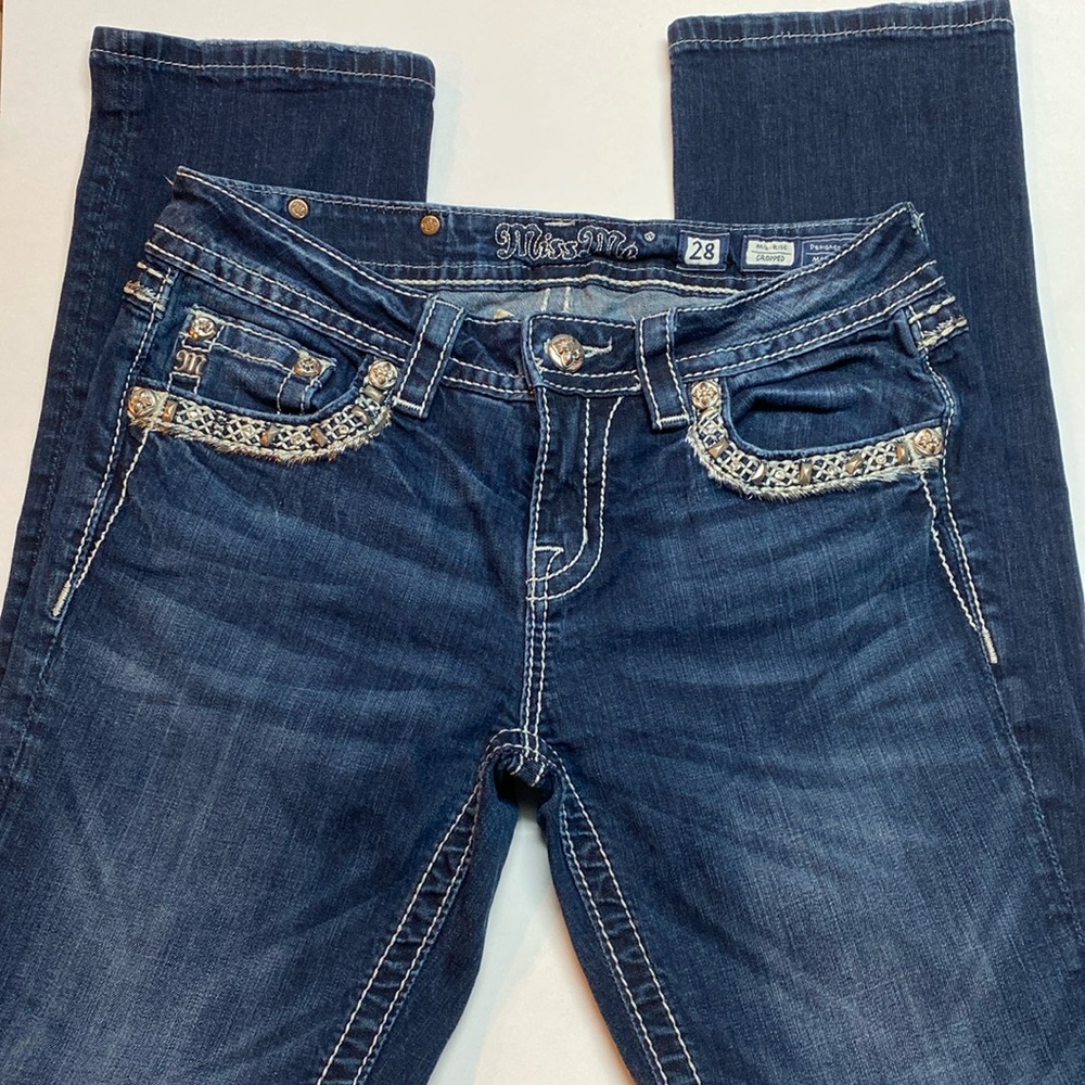 Miss Me ankle skinny jeans
